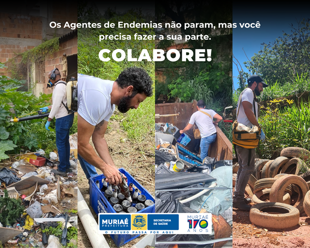 Imagem de homem fazendo limpeza de locais para previnir arbovirose
